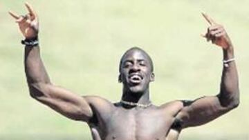 <b>POTENCIA. </b>Dwain Chambers es un atleta de gran fuerza física.