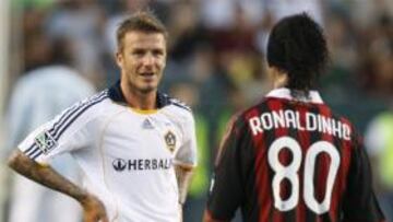 Beckham tuvo que ser escoltado por guardias de seguridad