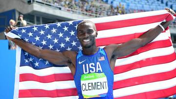 Kerron Clement, campeón olímpico en los 400 vallas