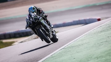 Rea durante la primera jornada de test de SBK.