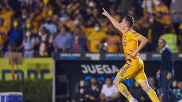 during the game Tigres UANL vs Leon, corresponding to the Semifinals first leg match of the Torneo Apertura Grita Mexico A21 of the Liga BBVA MX, at Universitario Stadium, on December 01, 2021.
<br><br>
durante el partido
