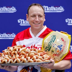 How many hot dogs did Joey Chestnut eat on ‘Unfinished Beef’ 2024? What’s his new personal record?