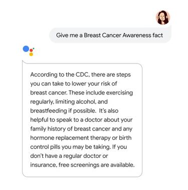 Google Assistant te ayuda a detectar un cáncer de mama