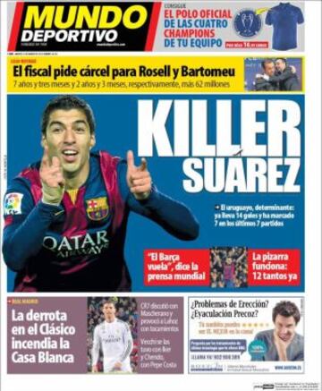 Portadas de la prensa deportiva