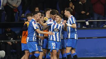Partido Deportivo de La Coruña - Fuenlabrada.  gol yeremay