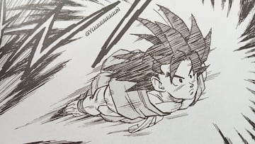 Goku vs Nekomajin Z por Akira Toriyama