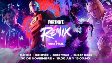 fortnite evento el gran final juice wrld ice spice snoop dogg eminem