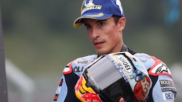 Marc Márquez antes del esprint del GP de Japón de MotoGP en Motegi.