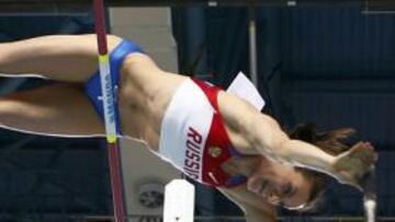 <b>EN LO MÁS ALTO. </b>Isinbayeva volvió a vencer en un gran campeonato.