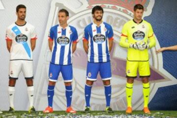 Presentación de la equipación del Deportivo de la Coruña.