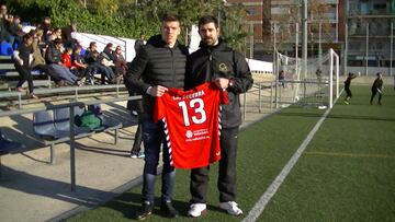 Becerra acudi&oacute; a un campus de porteros de GoalKeepers.