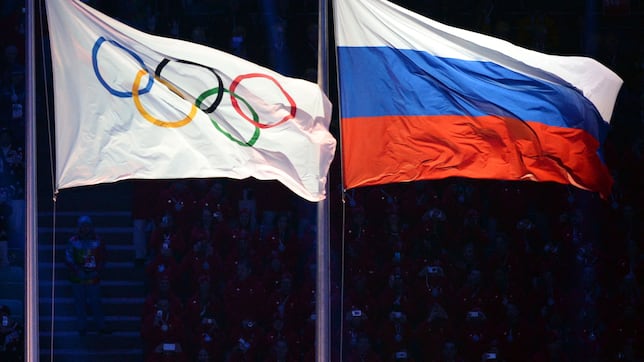 Why is the Russian flag banned from the 2024 Olympics in Paris?