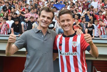 La presentación de Ander Herrera en su vuelta a San Mamés