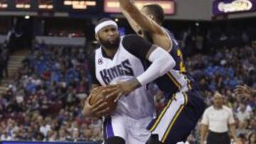 DeMarcus Cousins ante Rudy Gobert.