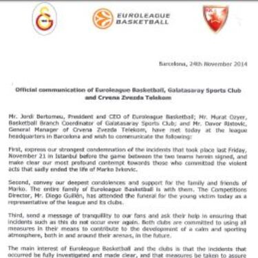 Minuto de silencio en Euroliga en honor a Marko Ivkovic