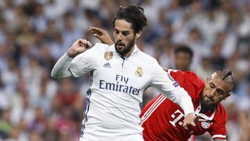 Isco y Vidal, en el Bernabéu