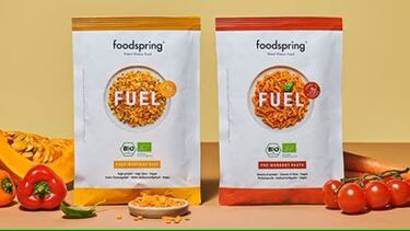 Ponte en forma con la pasta y el arroz de Foodspring, que se prepara en cinco minutos