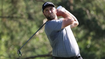 Jon Rahm, durante la jornada de ayer. 