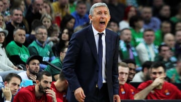 Svetislav Pesic, entrenador del Barcelona.