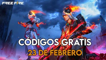 Free Fire códigos hoy 23 de febrero