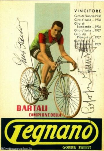 06. Cromo de Gino Bartali con el Legnano.