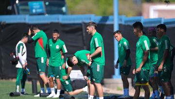 Santiago Gimenez  during the Training of the National Team of Mexico (Seleccion Mexicana) prior to the corresponding match for third place in the Final Four of the CONCACAF Nations League 2022-2023 against Panama, at Kellogg Zaher Soccer Complex, on June 17, 2023.

<br><br>

Santiago Gimenez durante el Entrenamiento de la Seleccion Nacional de Mexico (Seleccion Mexicana) previo al partido correspondiente por el tercer lugar en el Final Four la Liga de Naciones CONCACAF 2022-2023 contra Panama, en el Kellogg Zaher Soccer Complex, el 17 de Junio de 2023.