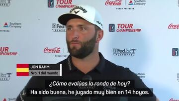 Rahm: "Jugu¨¦ muy bien en 14 hoyos"