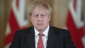 London (United Kingdom), 20/03/2020.- (FILE) British Prime Minister Boris Johnson speaks at a coronavirus news conference inside number 10 Downing Street in London, Britain, 20 March 2020 (re-issued 05 April 2020). According to reports on 05 April 2020, B