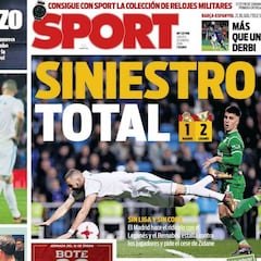 El KO del Madrid en las portadas de Barcelona: "Siniestro total"