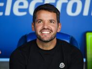 Nicolas Larcamon head coach of Cruz Azul during the 6th round match between Cruz Azul and Tigres UANL as part of the Liga BBVA MX, Torneo Clausura 2026 at Cuauhtemoc Stadium, on February 15, 2026 in Puebla, Mexico.