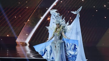 Inna Moll of Chile takes part in the National Costume show during the 74th Miss Universe pageant in Bangkok, Thailand, November 19, 2025. REUTERS/Athit Perawongmetha