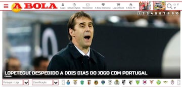 Las reacciones de la prensa tras la destitución de Lopetegui