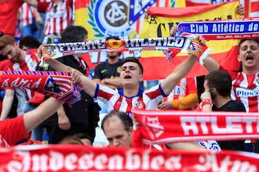 Aficionados del Atlético de Madrid.
