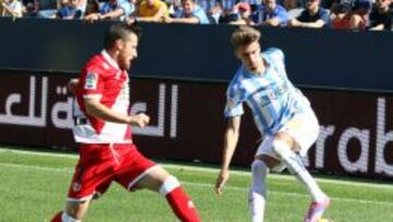 Samu Castillejo, durante el partido ante el Rayo.