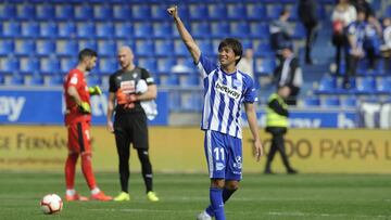 Saludo de Inui antes de jugar