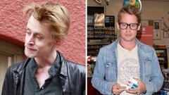 Una imagen de hace años de Macaulay Culkin y otra reciente con un look muy distinto y mejorado