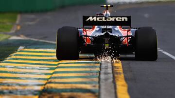 Stoffel Vandoorne con el McLaren Honda en Australia.