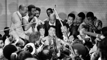 Ali siempre congregó a decenas de medios de comunicación para escuchar sus discursos activistas