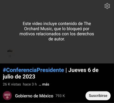 Por qué YouTube retiró la mañanera de AMLO por canción de Grupo Frontera y Bad Bunny