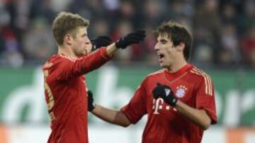 Javi Martinez y Thomas Mueller