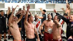 La reacción de los jugadores de River tras el pase a la final