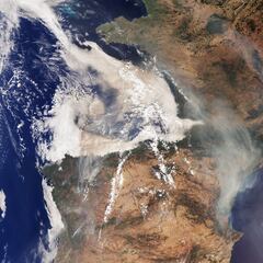 Imágenes satelitales muestran las catastróficas consecuencias de los incendios en España y Portugal