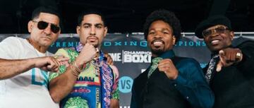 Danny García y Shawn Porter en la presentación de su combate.