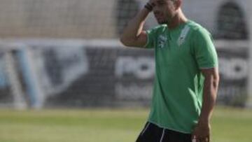 Rubén Castro, durante un entrenamiento.
