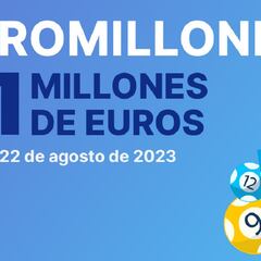 Euromillones: comprobar los resultados del sorteo de hoy, martes 22 de agosto