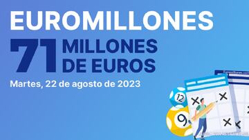 Euromillones: comprobar los resultados del sorteo de hoy, martes 22 de agosto