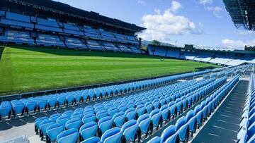 Estadio de Balaídos, en Vigo.