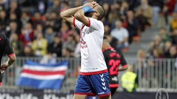 Andújar, jugador del Rayo Majadahonda, en un partido de Segunda.