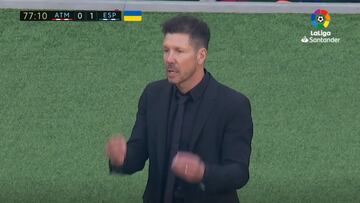 Esto antes no pasaba: el gesto de Simeone a uno de sus jugadores impropio de él
