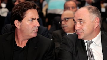 06/10/15 BALONCESTO PRESENTACION DE LA LIGA ACB DE BALONCESTO XAVI PASCUAL PABLO LASO